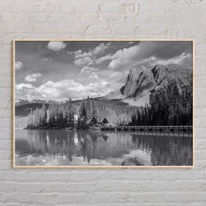 Impresión en blanco y negro de Columbia Británica, arte de Columbia Británica, póster de Columbia Británica, fotografía de Columbia Británica, decoración de Columbia Británica