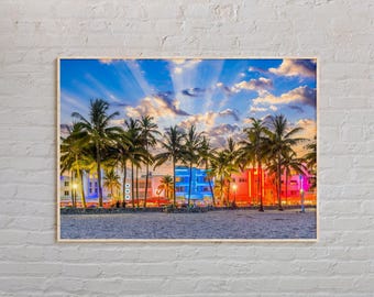 Real Photo, Miami Beach Print, Miami Beach Art, Miami Beach Poster, Miami Beach Photo, Miami Beach Poster Print, Miami Beach Decor