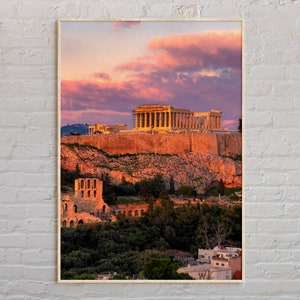 Echtes Foto, Athen-Druck, Athen-Wandkunst, Athen-Plakat, Athen-Foto, Athen-Plakatdruck, Athen-Wanddekor, Griechenland-Plakat, Europa