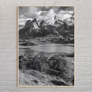 Schwarzweiß, Patagonien Print, Patagonien Wandkunst, Patagonien Poster, Patagonien Foto, Patagonien Poster Druck, Patagonien Wanddekoration