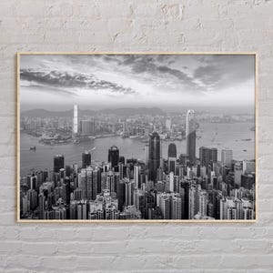 Black and White, Hong Kong Print, Hong Kong Wall Art, Hong Kong Poster, Hong Kong Photo, Hong Kong Poster Print, Hong Kong Wall Decor
