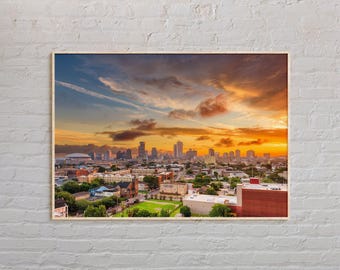 Foto real, Impresión de Nueva Orleans, Arte mural de Nueva Orleans, Póster de Nueva Orleans, Foto de Nueva Orleans, Impresión de póster de Nueva Orleans, Estados Unidos