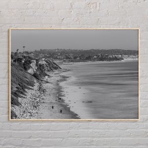 Black and White, Encinitas Print, Encinitas Wall Art, Encinitas Poster, Encinitas Photo, Encinitas Poster Print, California Poster Print