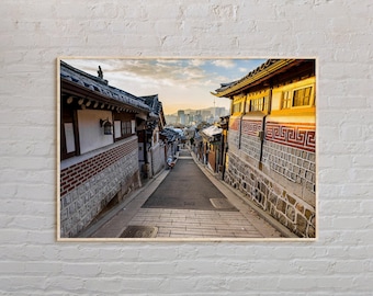 Foto real, impresión de Corea del Sur, arte de Corea del Sur, póster de Corea del Sur, foto de Corea del Sur, impresión de póster de Corea del Sur, decoración de Corea del Sur
