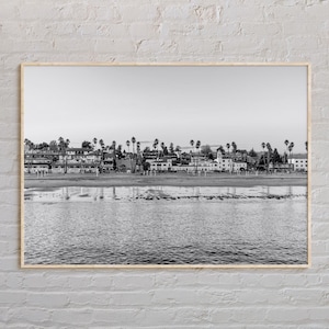 Black and White, Santa Cruz Print, Santa Cruz Wall Art, Santa Cruz Poster, Santa Cruz Photo, Santa Cruz Poster Print, California, USA