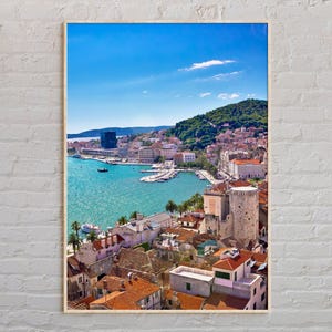 echtes Foto, Split Print, Split Wandkunst, Split Poster, Split Foto, Split Posterdruck, Split Wanddekor, Kroatien Posterdruck