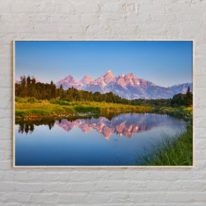 Vraie photo, impression Jackson Hole, art mural Jackson Hole, affiche Jackson Hole, photo Jackson Hole, décoration murale Jackson Hole, Wyoming