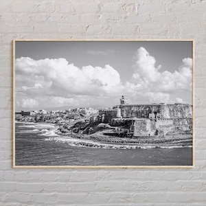 Black and White, San Juan Print, San Juan Wall Art, San Juan Poster, San Juan Photo, San Juan Poster Print, San Juan Decor, Puerto Rico