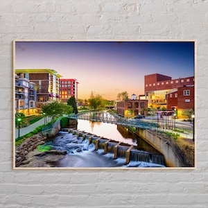 Vraie photo, impression de Greenville Island, art mural de Greenville, affiche de Greenville, photo de Greenville, décoration murale de Greenville, impression des États-Unis