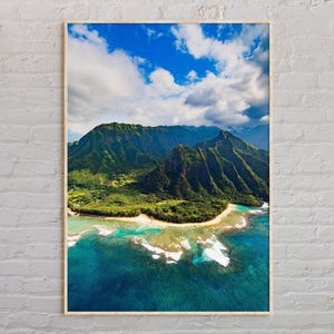 Vraie photo, impression de Kauai, art mural Kauai, affiche de Kauai, photo de Kauai, impression d&#39;affiche de Kauai, décoration murale de Kauai, impression d&#39;affiche d&#39;Hawaï, Etats-Unis