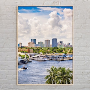 Fotografía real, impresión de Fort Lauderdale, arte mural de Fort Lauderdale, póster de Fort Lauderdale, fotografía de Fort Lauderdale, decoración de Fort Lauderdale