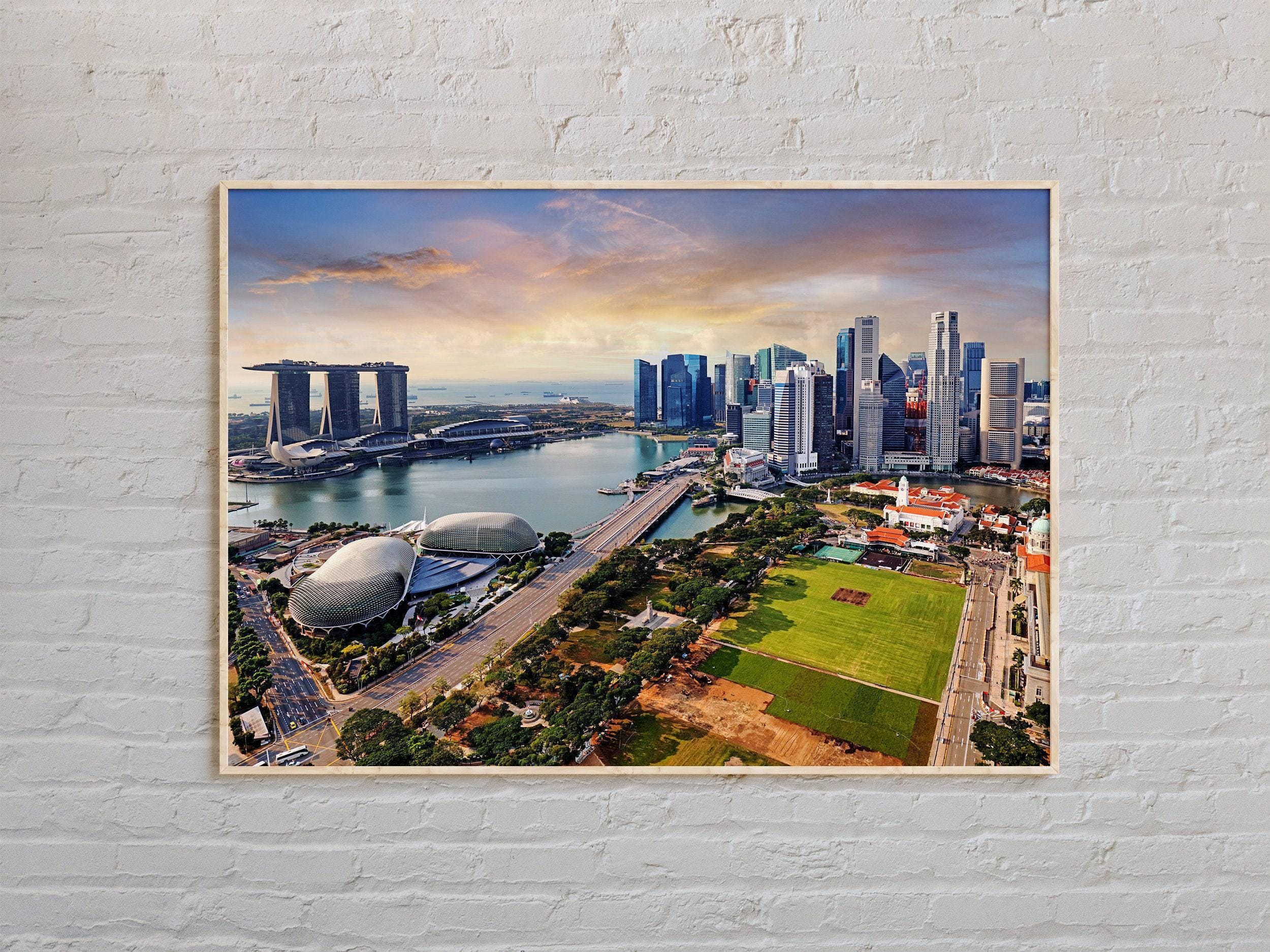 実写写真、シンガポールのプリント、シンガポールの壁アート