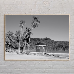 Impression noir et blanc, Trinité-et-Tobago, art mural Trinité-et-Tobago, affiche Trinité-et-Tobago, photo Trinité-et-Tobago