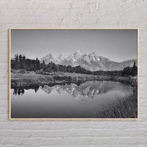 Black and White, Jackson Hole Print, Jackson Hole Wall Art, Jackson Hole Poster, Jackson Hole Photo, Jackson Hole Wall Decor, Wyoming