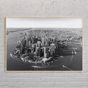 Noir et blanc, impression État de New York, art mural New York, affiche New York, photo New York, impression affiche New York, décoration New York, États-Unis