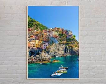 Real Photo, Cinque Terre Print, Cinque Terre Wall Art, Cinque Terre Poster, Cinque Terre Photo, Cinque Terre Poster Print, Italy