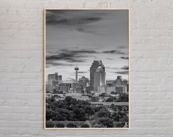 Black and White, San Antonio Print, San Antonio Art, San Antonio Poster, San Antonio Photo, San Antonio Poster Print, San Antonio Decor