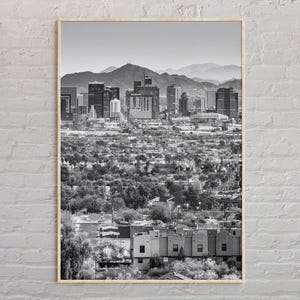 Black and White, Phoenix Print, Phoenix Wall Art, Phoenix Poster, Phoenix Photo, Phoenix Poster Print, Phoenix Wall Decor, Arizona Print