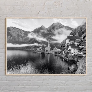 Black and White, Austria Print, Austria Wall Art, Austria Poster, Austria Photo, Austria Poster Print, Austria Wall Decor, Europe Poster