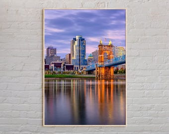 Real Photo, Cincinnati Print, Cincinnati Wall Art, Cincinnati Poster, Cincinnati Photo, Cincinnati Poster Print, Cincinnati Decor