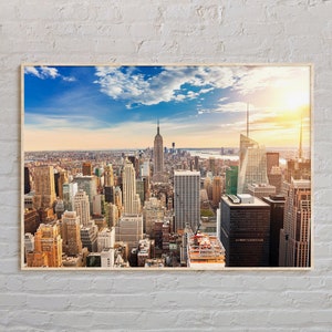 Vraie photo, impression Manhattan, art mural Manhattan, affiche Manhattan, photo Manhattan, impression affiche Manhattan, décoration murale Manhattan, États-Unis