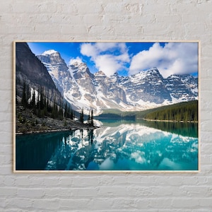 Foto real, impressão de Banff, arte de parede de Banff, pôster de Banff, foto de Banff, impressão de pôster de Banff, decoração de parede de Banff, impressão de pôster do Canadá