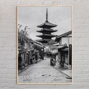 Schwarzweiß, Kyoto Druck, Kyoto Wandkunst, Kyoto Poster, Kyoto Foto, Kyoto Poster Druck, Kyoto Wanddekor, Japan Poster, Japan Druck