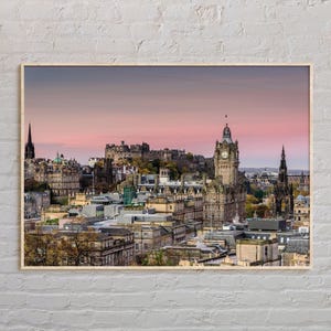 Foto real, Impresión de Edimburgo, Arte mural de Edimburgo, Póster de Edimburgo, Foto de Edimburgo, Impresión de póster de Edimburgo, Decoración de Edimburgo, Escocia