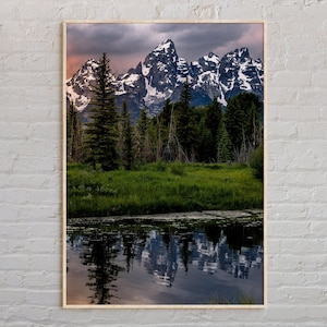 Real Photo, Grand Teton Print, Grand Teton Wall Art, Grand Teton Poster, Grand Teton Photo, Grand Teton Wall Decor, Wyoming Poster