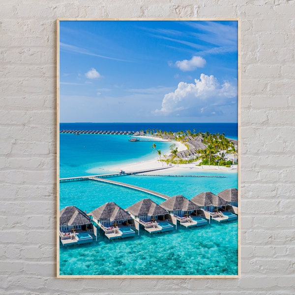 Real Photo, Maldives Print, Maldives Wall Art, Maldives Poster, Maldives Photo, Maldives Poster Print, Maldives Wall Decor, Asia