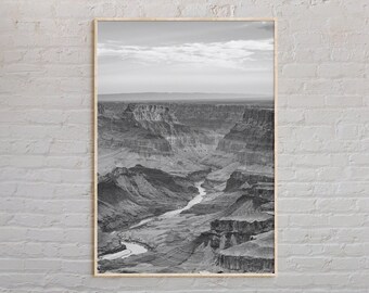 Black and White, Grand Canyon Print, Grand Canyon Wall Art, Grand Canyon Poster, Grand Canyon Photo, Grand Canyon Wall Decor, Arizona