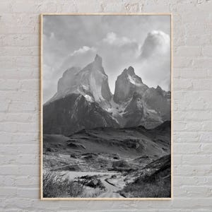 Black and White, Chile Print, Chile Wall Art, Chile Poster, Chile Photo, Chile Poster Print, Chile Wall Decor, South America Poster Print