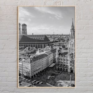Black and White, Munich Print, Munich Wall Art, Munich Poster, Munich Photo, Munich Poster Print, Munich Wall Decor, Germany Poster Print