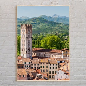 Echte foto, Lucca-afdruk, Lucca-muurkunst, Lucca-poster, Lucca-foto, Lucca-posterafdruk, Lucca-muurdecoratie, Europa, Italië-posterafdruk