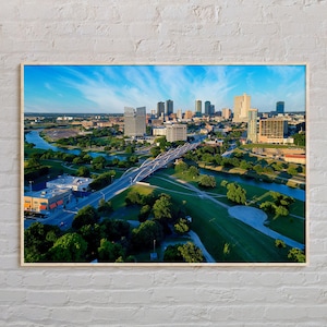 Vraie photo, impression Fort Worth, art mural Fort Worth, affiche Fort Worth, photo Fort Worth, impression affiche Fort Worth, décoration Fort Worth