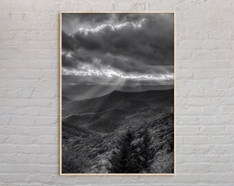 Black and White, North Carolina Print, North Carolina Wall Art, North Carolina Poster, North Carolina Photo, North Carolina Wall Decor