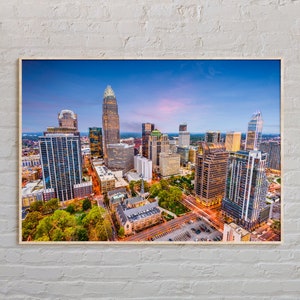 Real Photo, Charlotte Print, Charlotte Wall Art, Charlotte Poster, Charlotte Photo, Charlotte Poster Print, North Carolina Poster