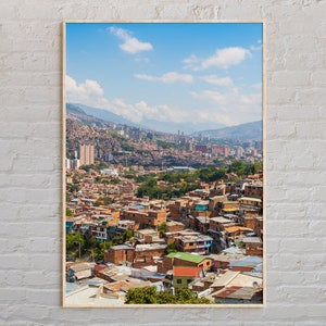Vraie photo, impression de Medellin, art mural Medellin, affiche de Medellin, photo de Medellin, impression d'affiche de Medellin, décoration murale de Medellin, Colombie