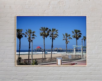 Real Photo, Huntington Beach Print, Huntington Beach Art, Huntington Beach Poster, Huntington Beach Photo, Huntington Beach Decor