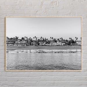 Black and White, Santa Cruz Print, Santa Cruz Wall Art, Santa Cruz Poster, Santa Cruz Photo, Santa Cruz Poster Print, California, USA