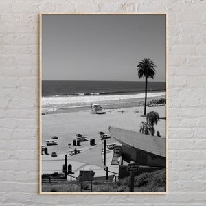 Black and White, Encinitas Print, Encinitas Wall Art, Encinitas Poster, Encinitas Photo, Encinitas Poster Print, California Poster Print