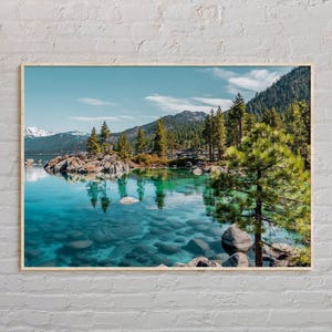 Real Photo, Lake Tahoe Print, Lake Tahoe Wall Art, Lake Tahoe Poster, Lake Tahoe Photo, Lake Tahoe Poster Print, Lake Tahoe Decor image 1