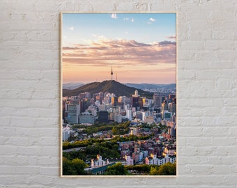 Real Photo, Seoul Print, Seoul Wall Art, Seoul Poster, Seoul Photo, Seoul Poster Print, Seoul Wall Decor, South Korea Poster Print