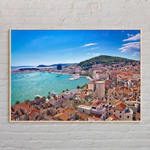 Real Photo, Split Print, Split Wall Art, Split Poster, Split Photo, Split Poster Print, Split Wall Decor, Croatia Poster Print