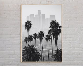 Blanco y negro, Impresión de Los Ángeles, Arte mural de Los Ángeles, Póster de Los Ángeles, Foto de Los Ángeles, Impresión de póster de Los Ángeles, California
