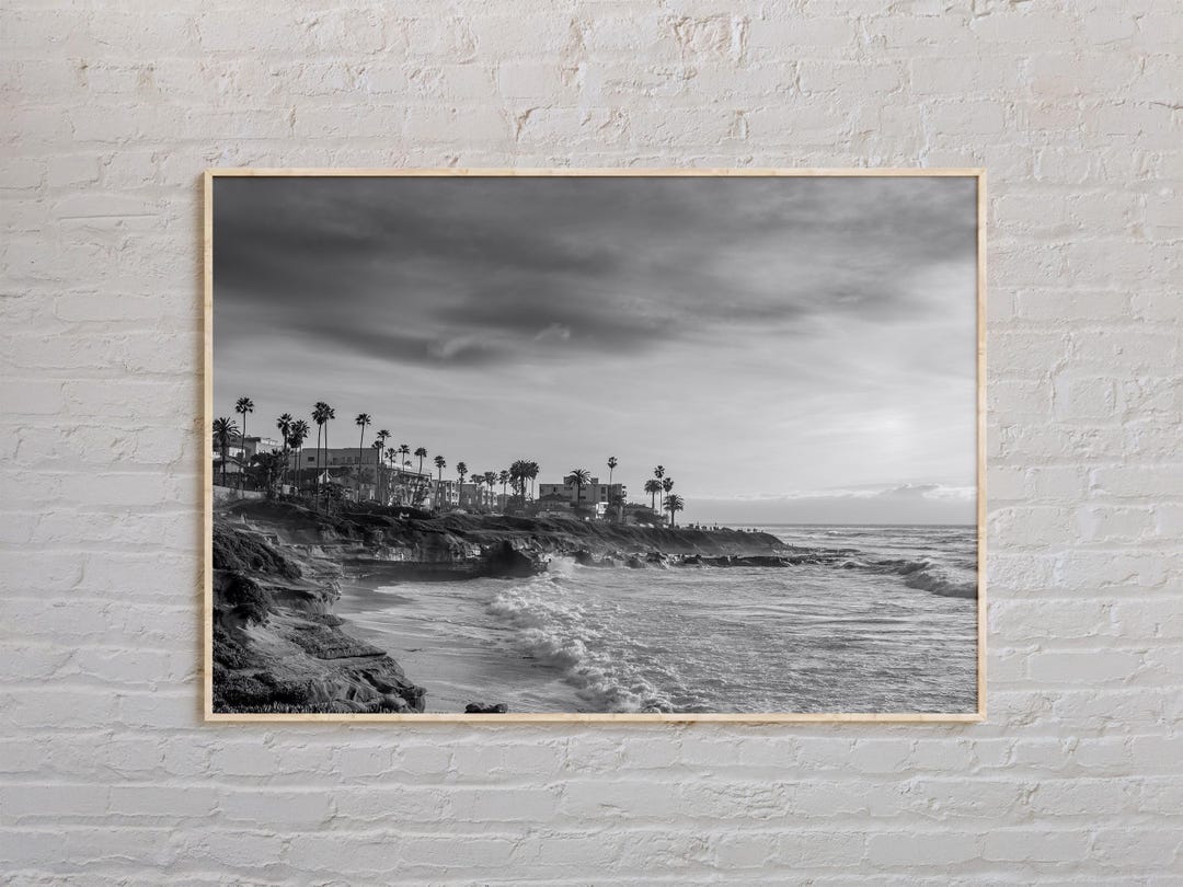 Black and White, San Diego Print, San Diego Wall Art, San Diego Poster ...