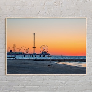 Echtes Foto, Galveston Print, Galveston Wandkunst, Galveston Poster, Galveston Foto, Galveston Poster Druck, Galveston Dekor, Texas