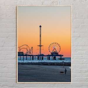 Real Photo, Galveston Print, Galveston Wall Art, Galveston Poster, Galveston Photo, Galveston Poster Print, Galveston Decor, Texas