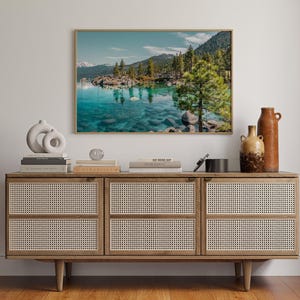 Real Photo, Lake Tahoe Print, Lake Tahoe Wall Art, Lake Tahoe Poster, Lake Tahoe Photo, Lake Tahoe Poster Print, Lake Tahoe Decor image 3