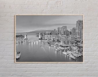 Black and White, Vancouver Print, Vancouver Wall Art, Vancouver Poster, Vancouver Photo, Vancouver Poster Print, Vancouver Decor, Canada